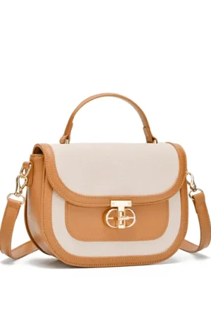 Bolsa Roberta modelo handbag com fecho manual em T